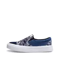 BLESS SHOE | Vintage Spliced Paisley Low Top Shoes
