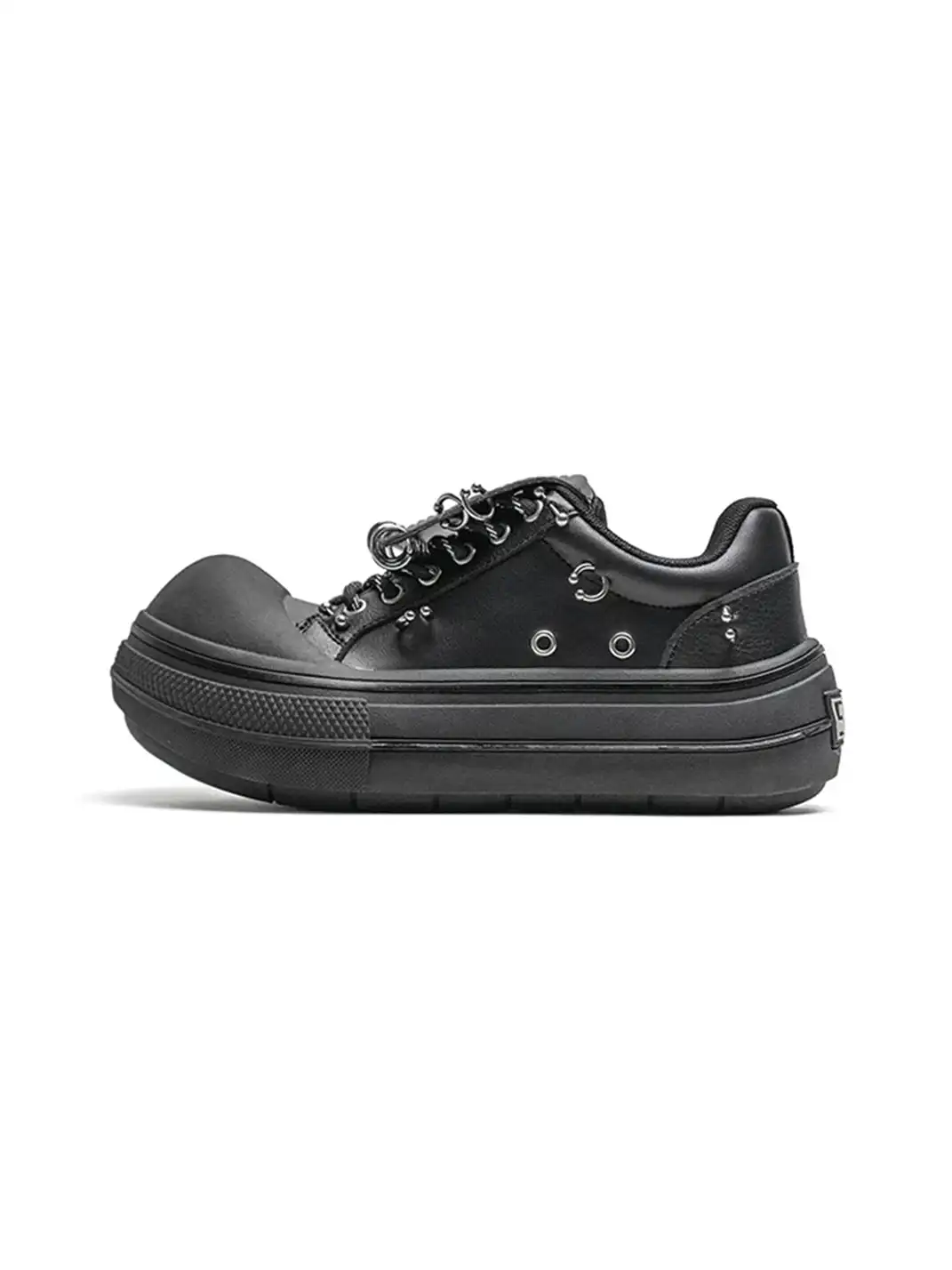 Mule Donkey | Punk Platform Rivet Round Toe Chunky Sneakers