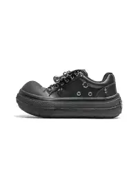Mule Donkey | Punk Platform Rivet Round Toe Chunky Sneakers