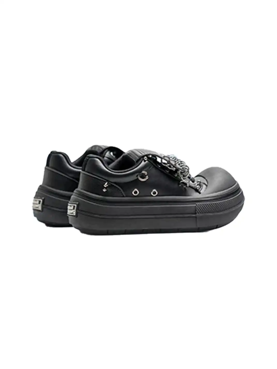 Mule Donkey | Punk Platform Rivet Round Toe Chunky Sneakers
