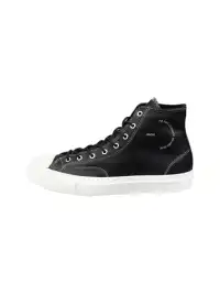 BLESS SHOE | Contrast Stitch Platform High-Top Sneakers