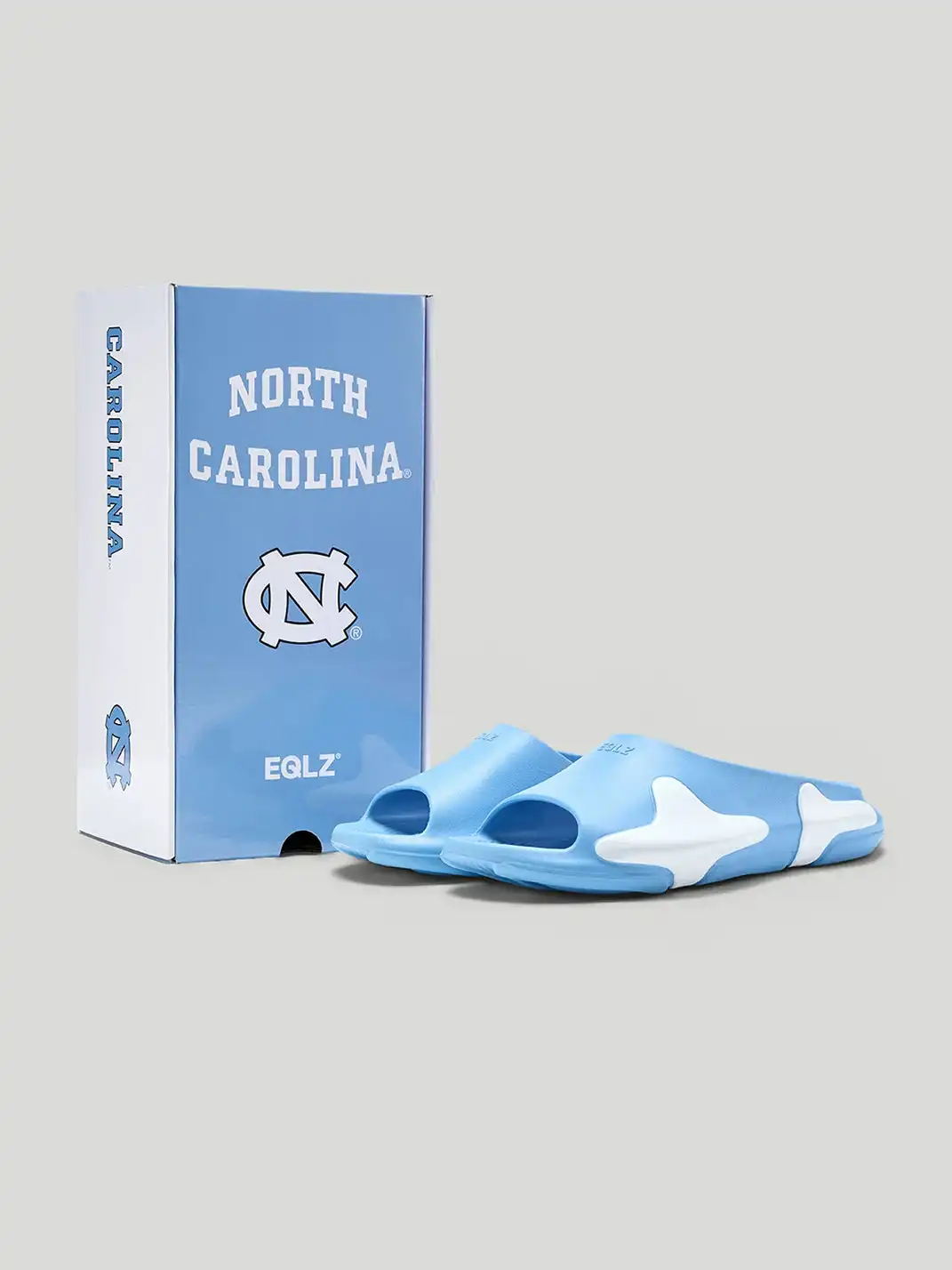 EQLZ | Cloud Print Open Toe Slide Slippers