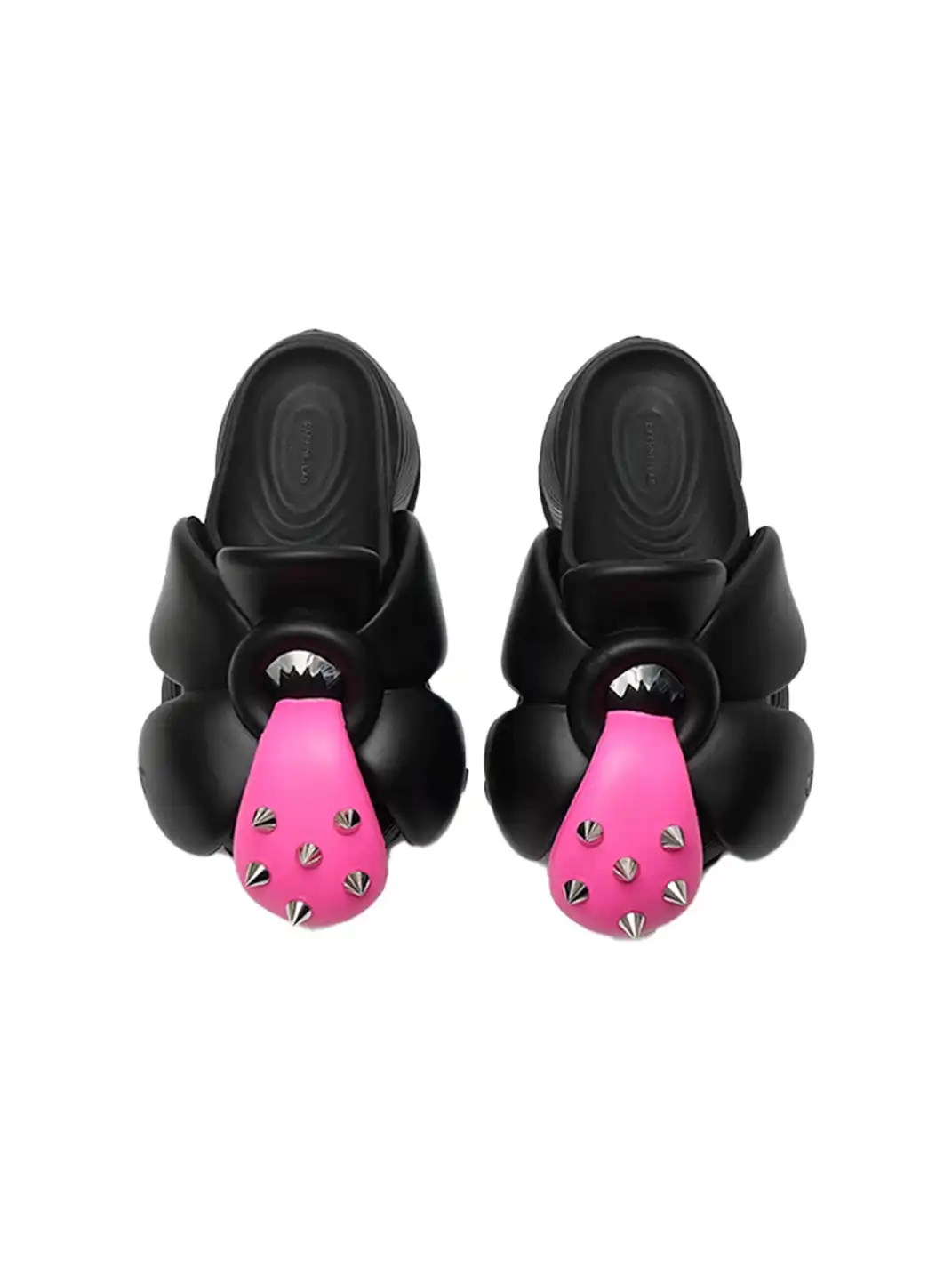 DAPHNELAB | Tongue Flower Platform Sports Slippers
