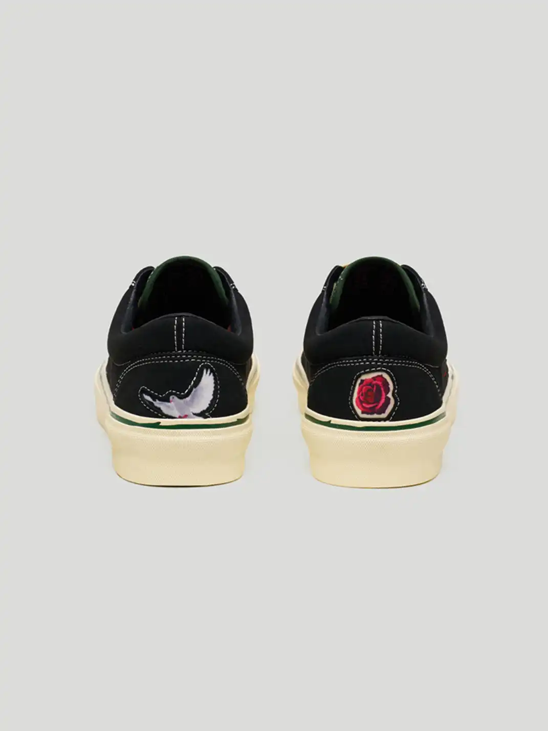 EQLZ | Peace And Love Embroidered Skate Shoes