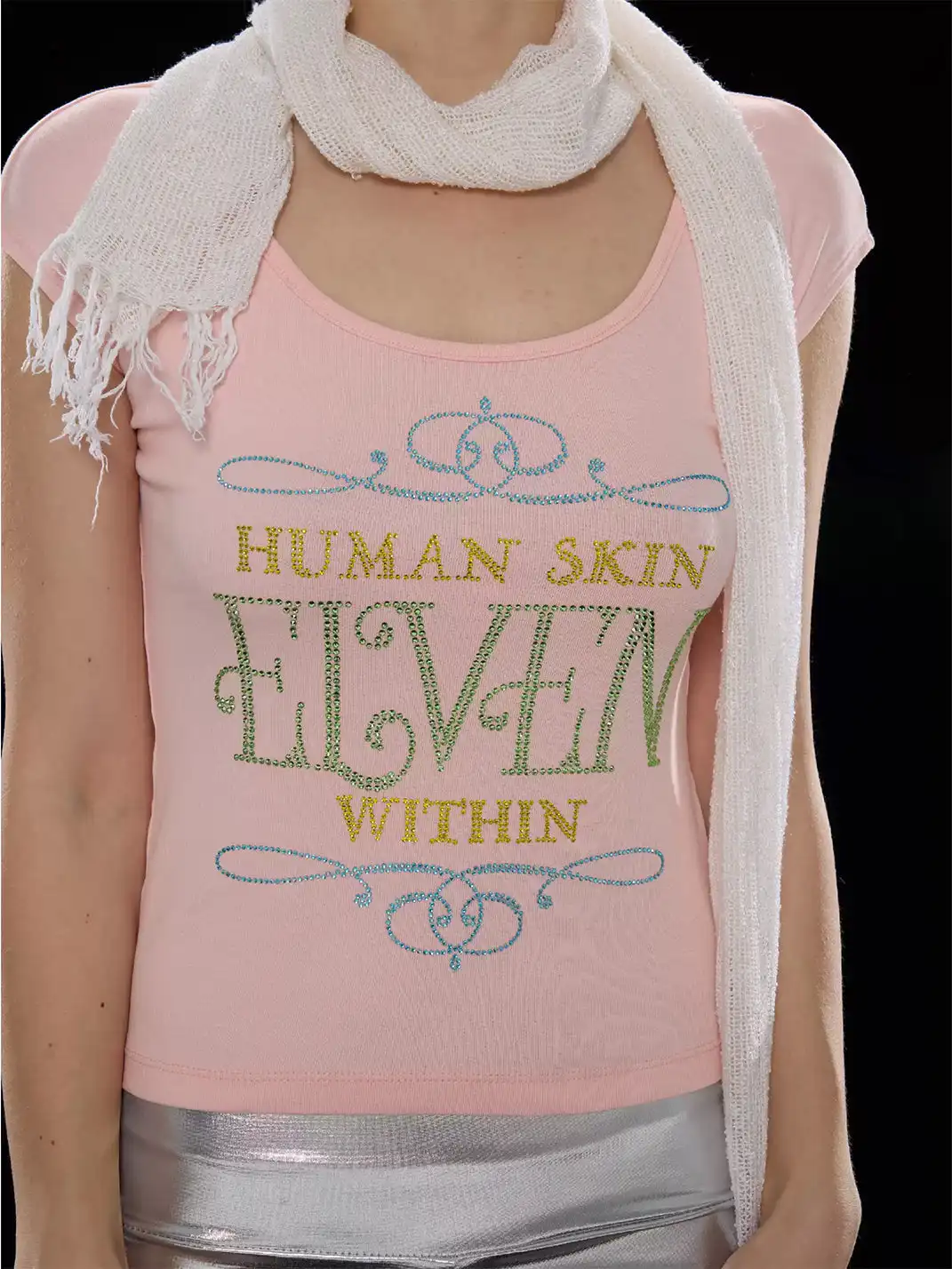 Zenlulu | Rhinestone Slogan Short Sleeve T-Shirt