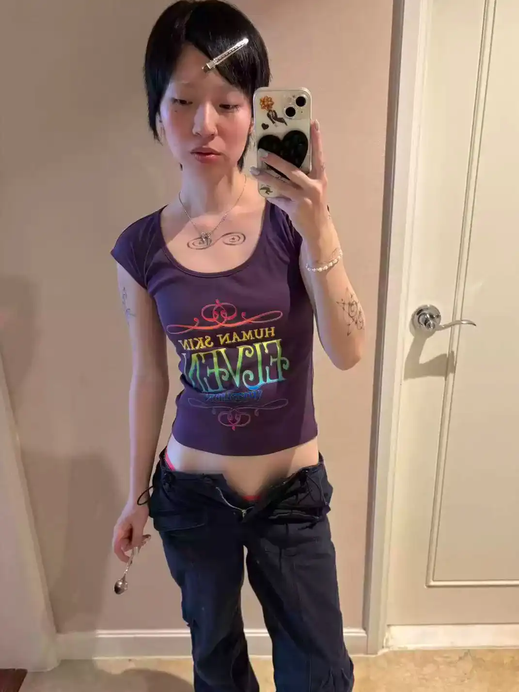 Zenlulu | Multicolor Slogan Short Sleeve T-Shirt