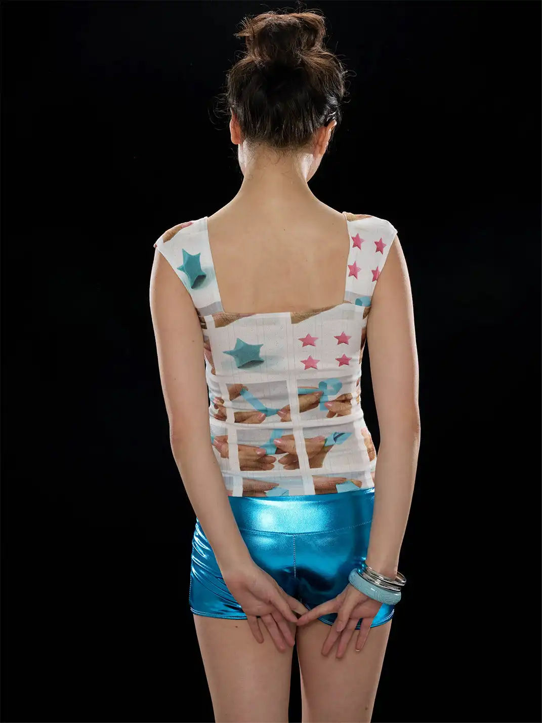 Zenlulu | Star Square Neck Sleeveless Top