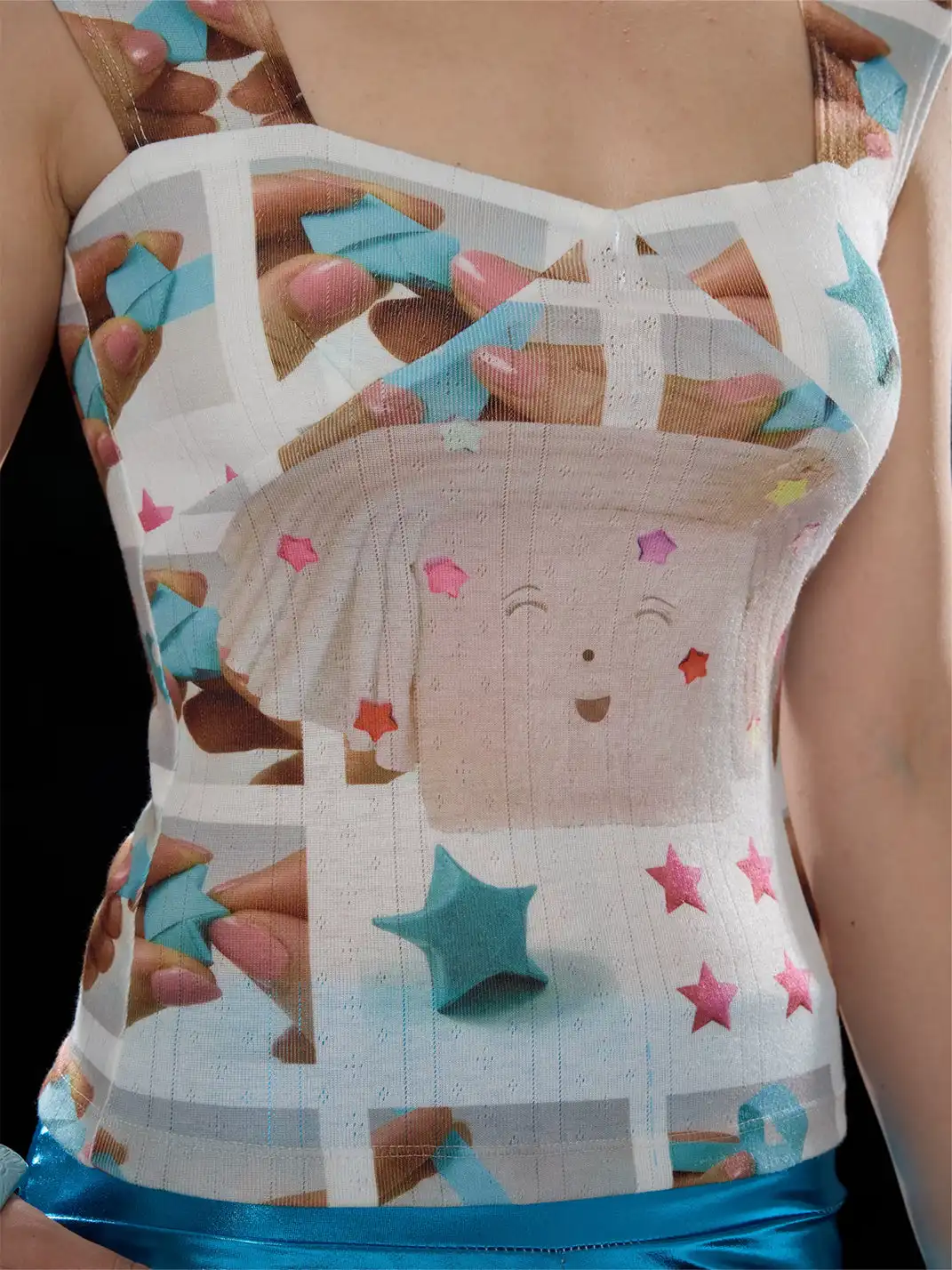 Zenlulu | Star Square Neck Sleeveless Top