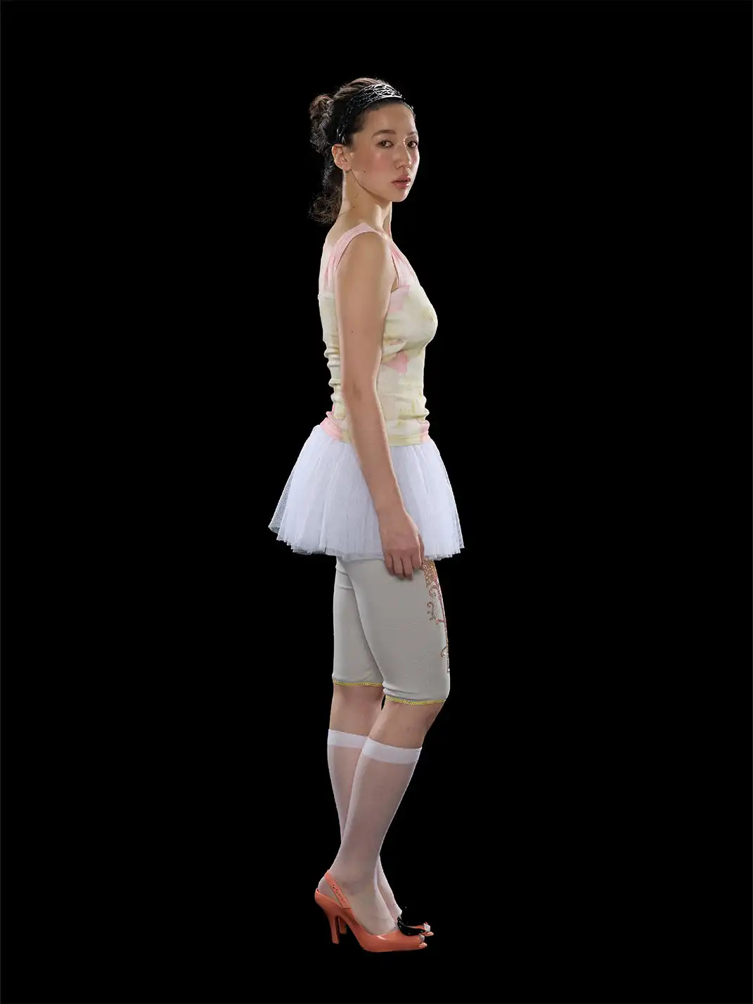 Zenlulu | Origami Rose Square Neck Cutout Top