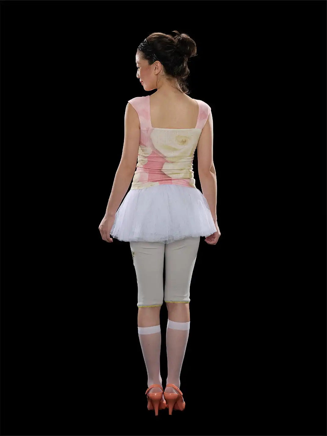 Zenlulu | Origami Rose Square Neck Cutout Top