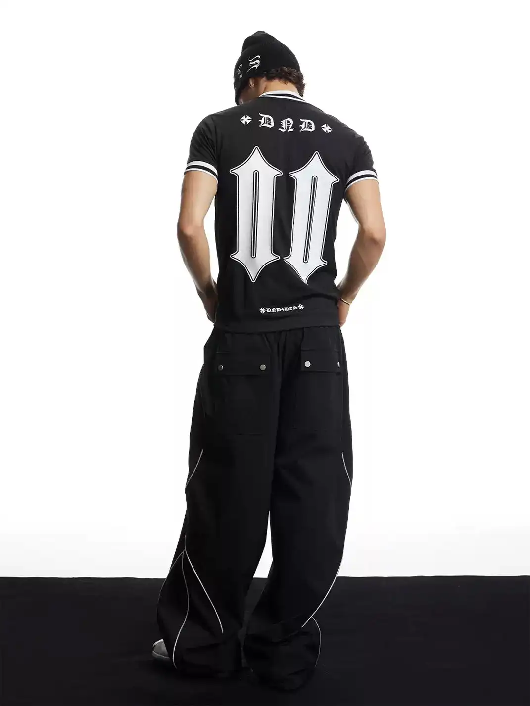 DND4DES | Letter & Number Print Breathable Mesh T-Shirt
