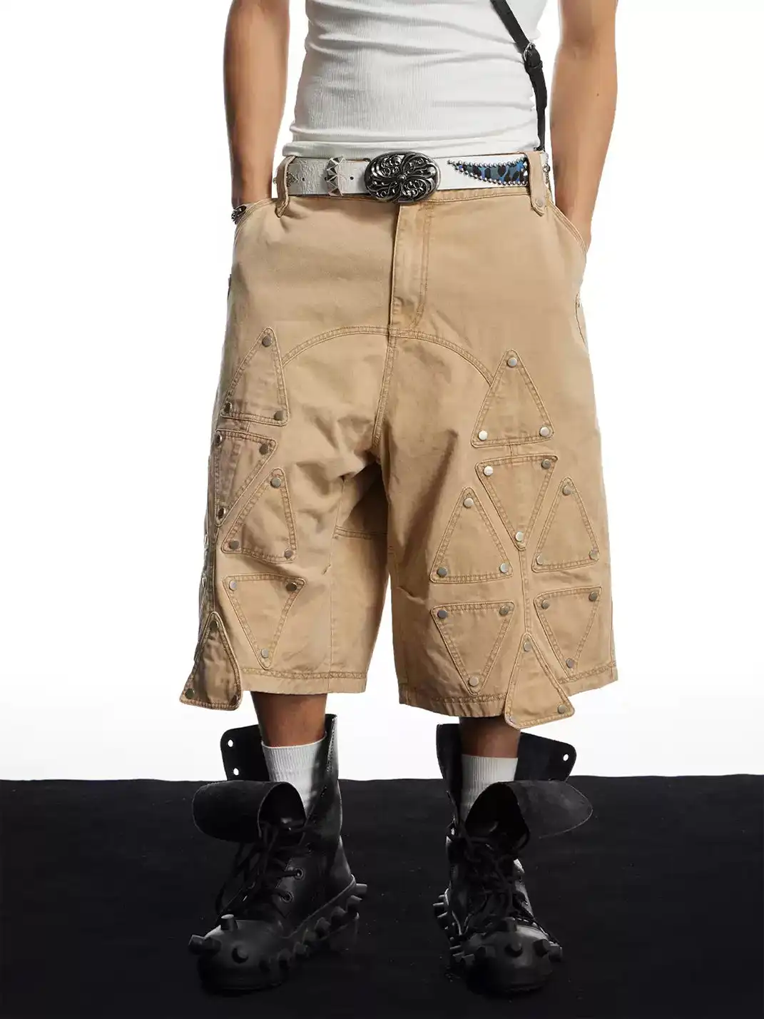 DND4DES | Heavy-Duty Loose Cargo Cropped Capri Pants