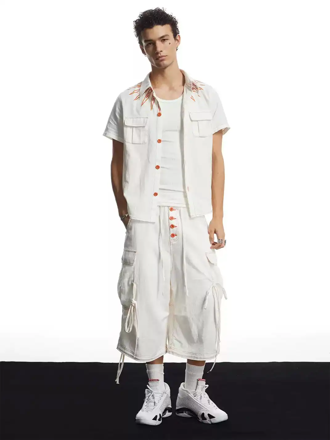 DND4DES | Linen Casual Wide-Leg Cropped Capri Pants+Shirts