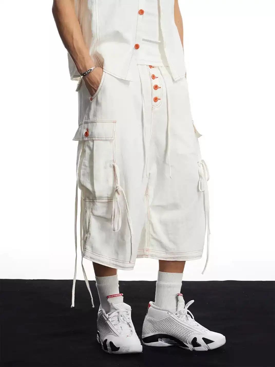 DND4DES | Linen Casual Wide-Leg Cropped Capri Pants+Shirts