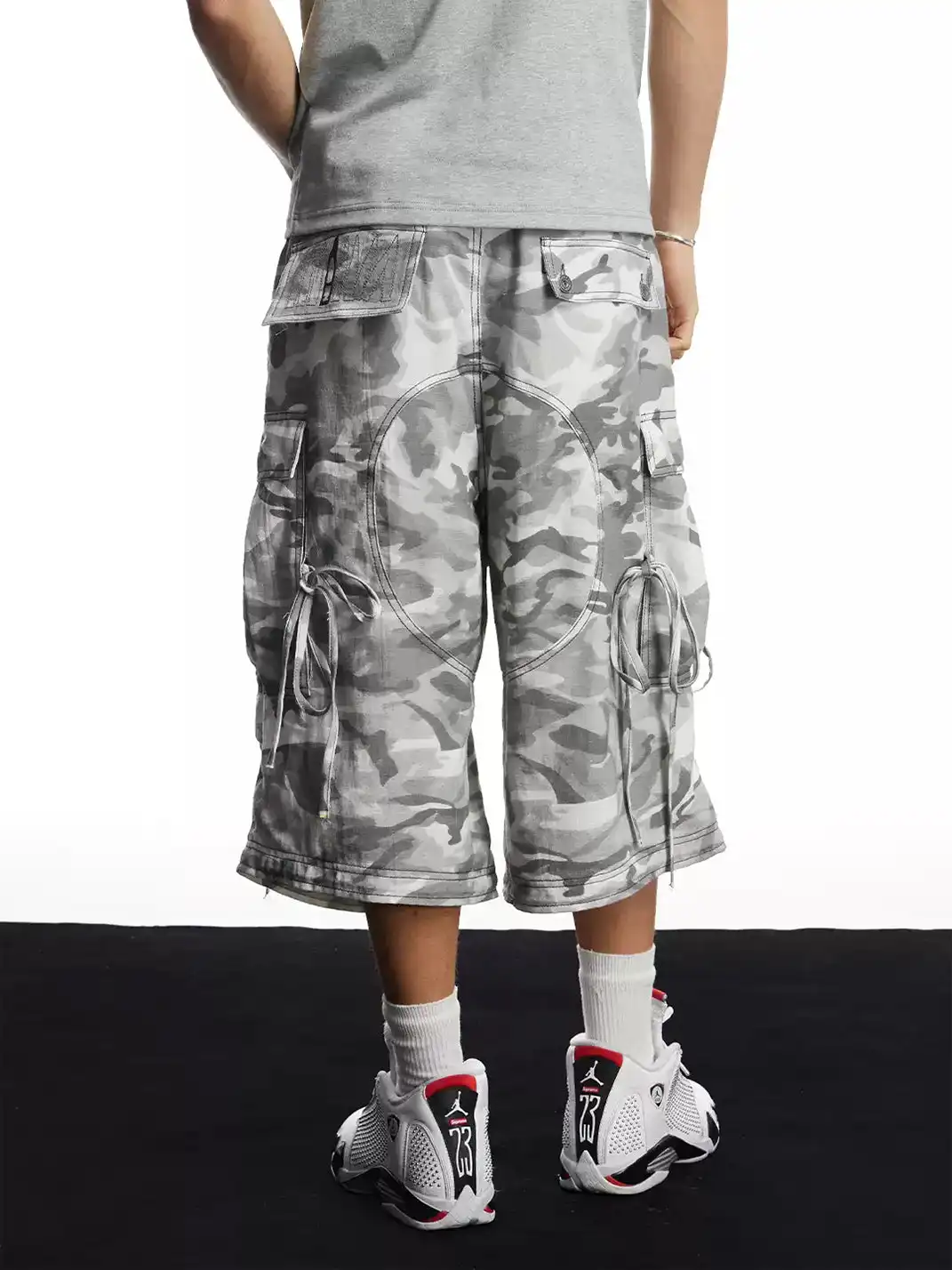 DND4DES | Camo Wide-Leg Cropped Capri Pants