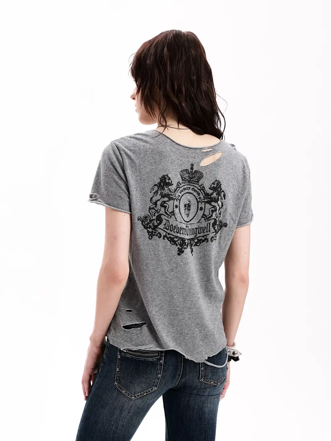 DETW | Rolled Edge Distressed T-Shirt
