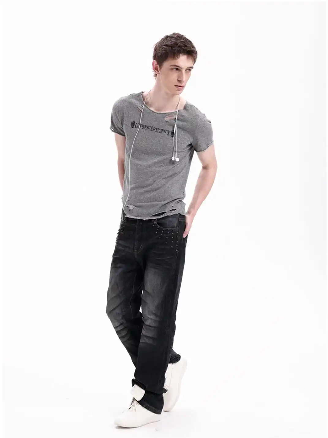 DETW | Rolled Edge Distressed T-Shirt