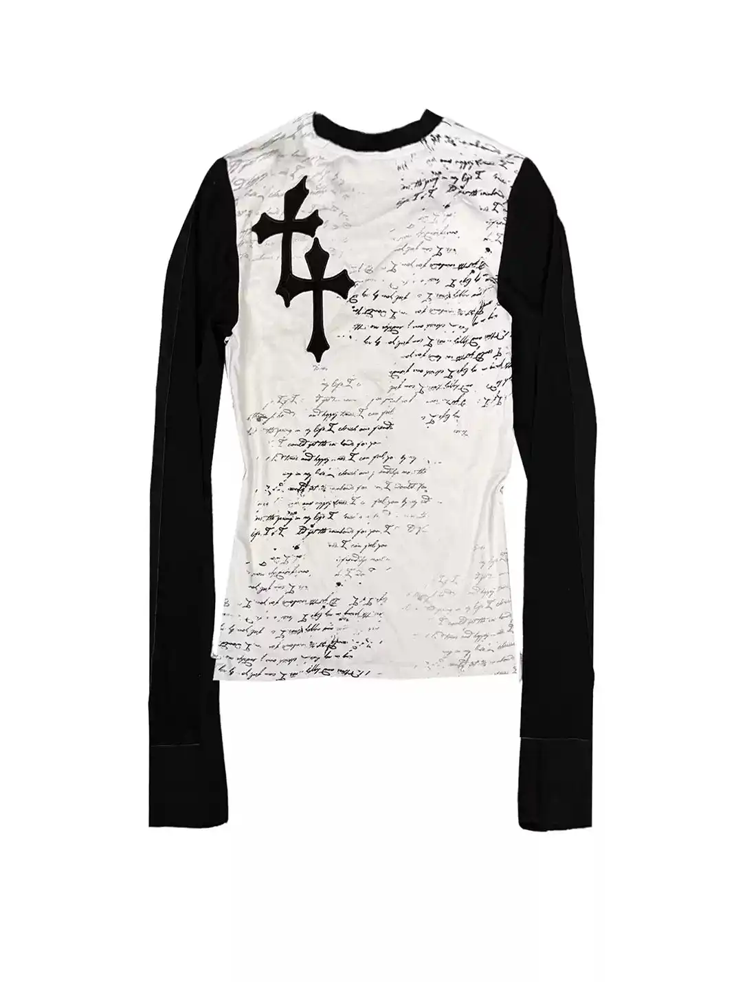 DETW | Skull Patchwork All-Over Print Appliqué T-Shirt