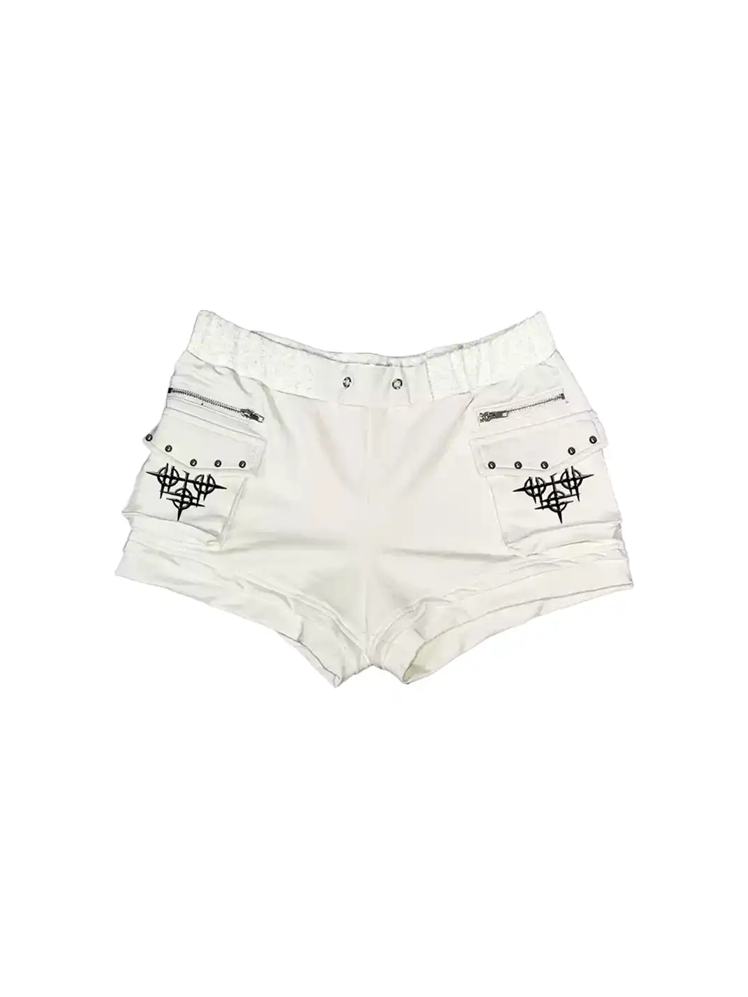 DETW | 3D Pocket Studded Zipper Shorts