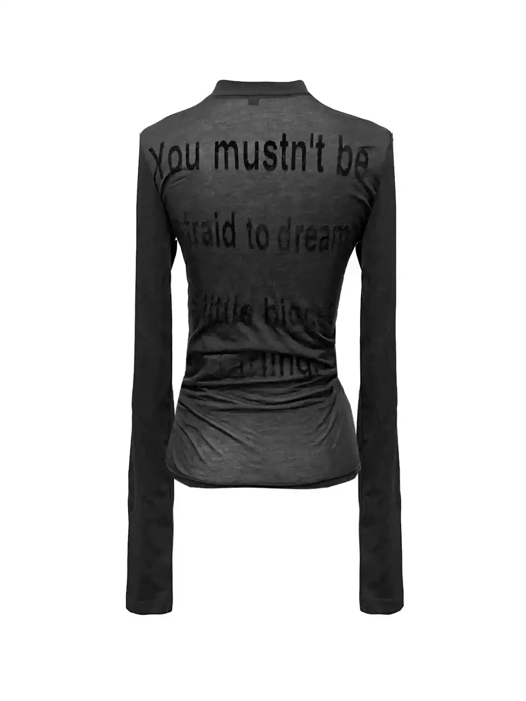 DETW | Skull Rhinestone V-Neck Long Sleeve T-Shirt