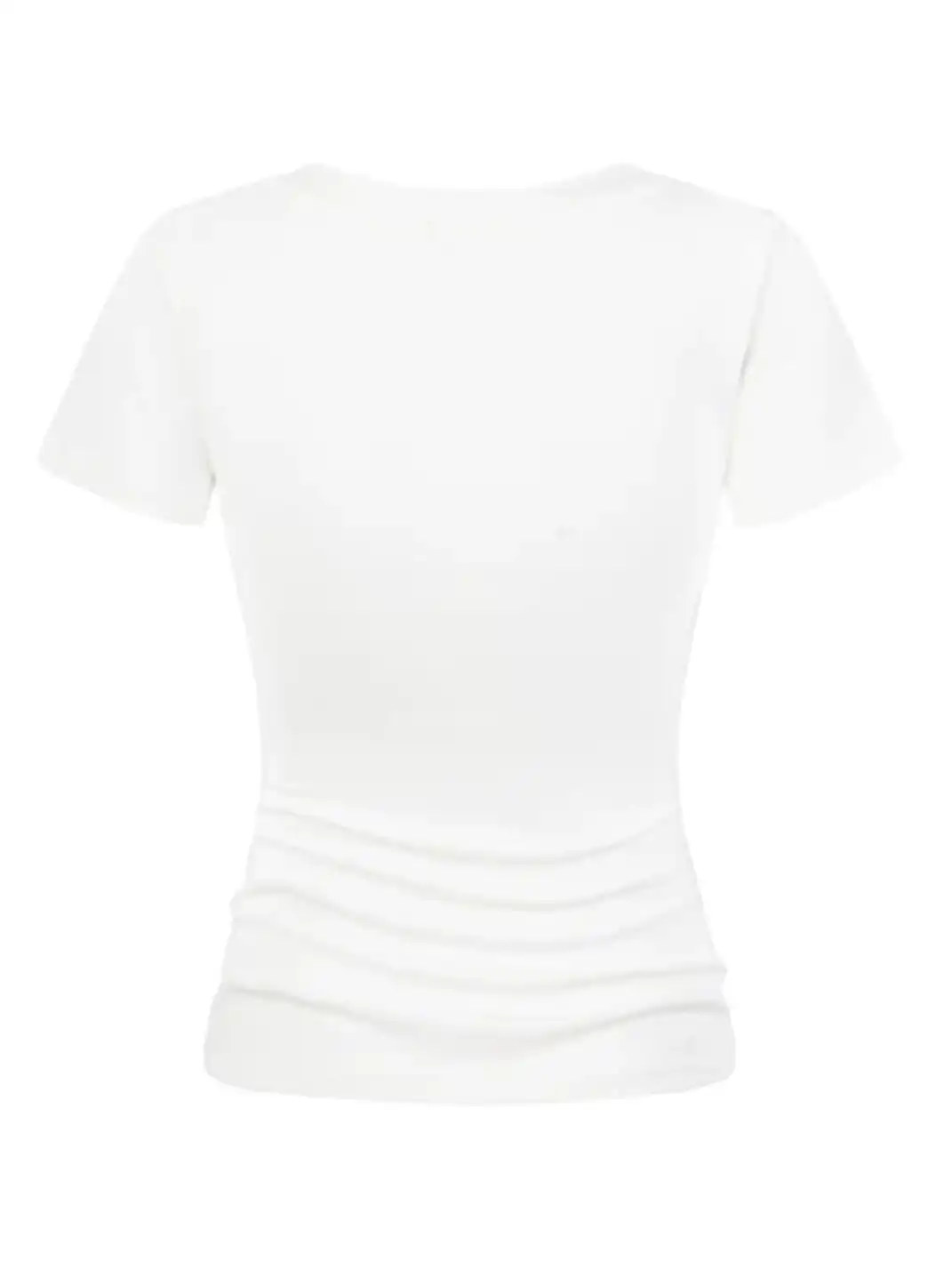 JHYWZD | V-Neck T-Shirt With Rivet Wing Print