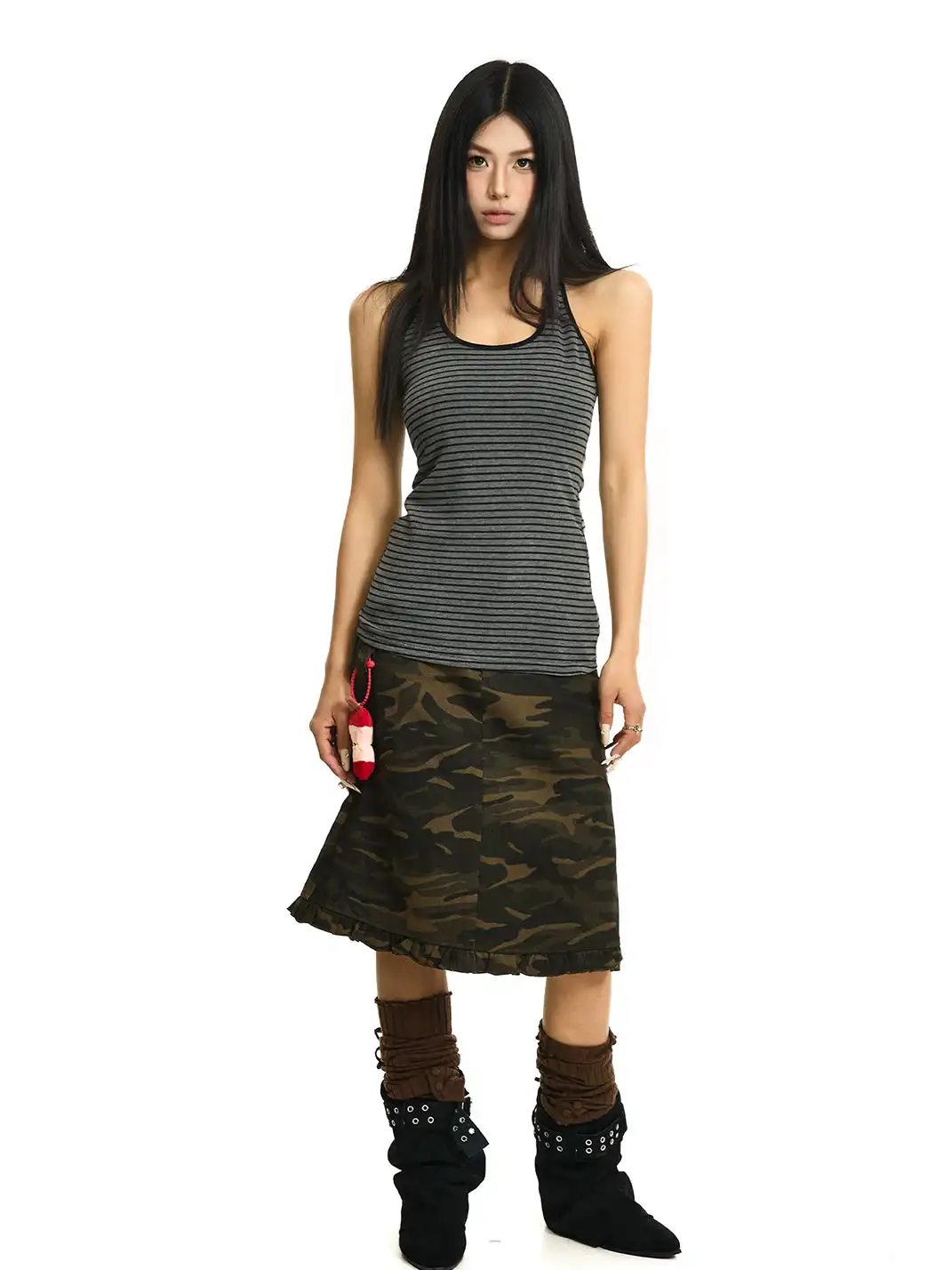 JHYWZD | Striped U-Neck Vest