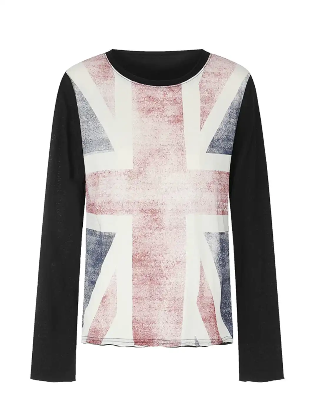 JHYWZD | Color Block Raglan Long Sleeve T-Shirt