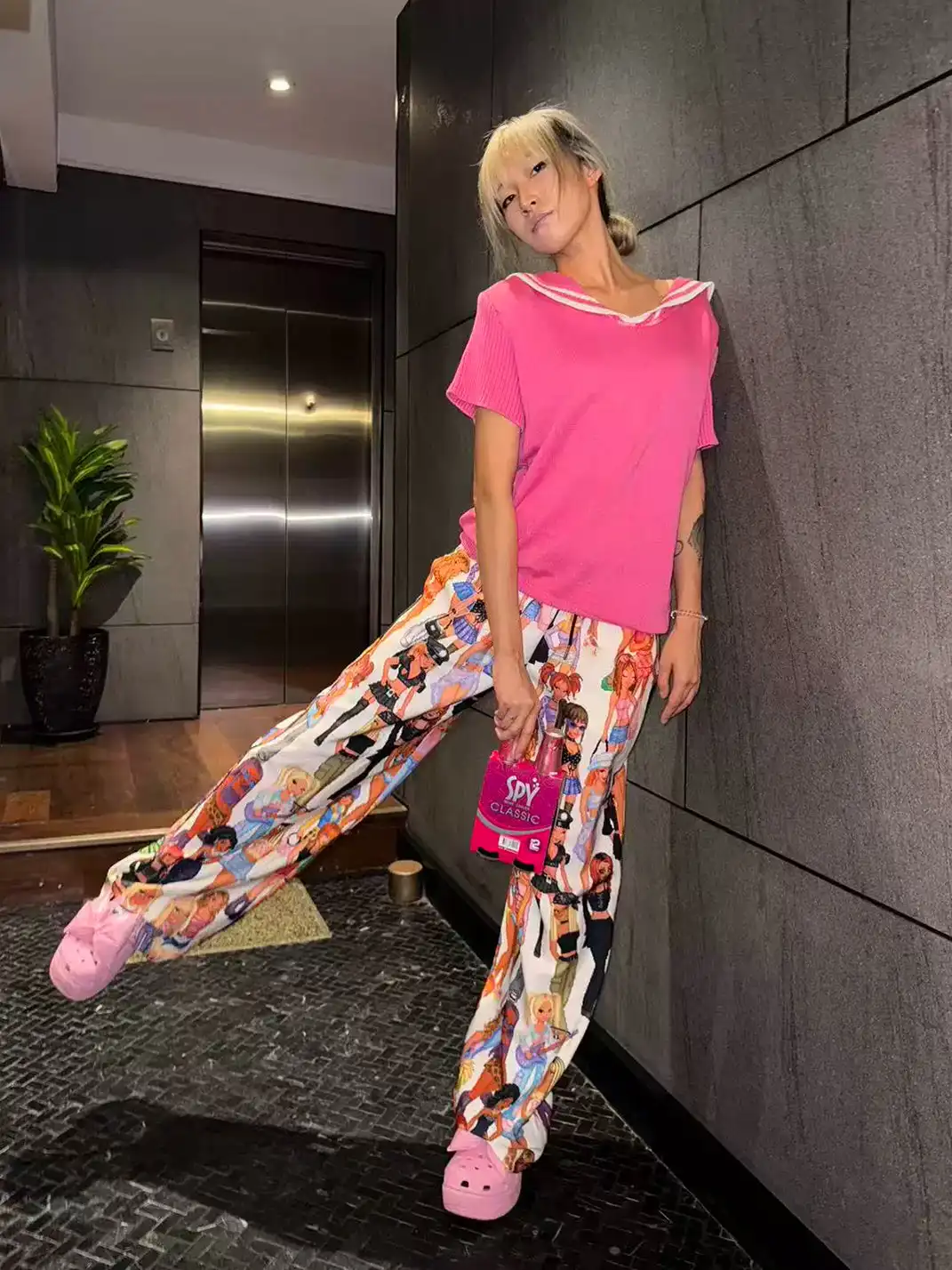 Furchin | Y2K Party Printed Long Pants