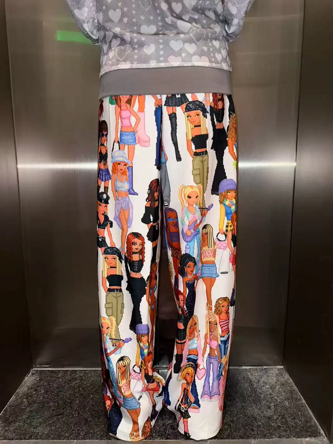 Furchin | Y2K Party Printed Long Pants