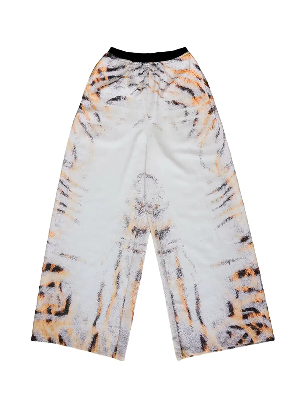 Furchin | Loose Printed Straight-Leg Pants With Elastic Waist