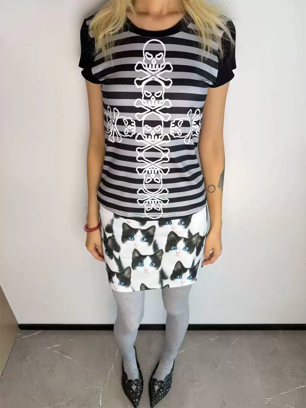 Furchin | Slim Fit Printed Short Sleeve T-Shirt