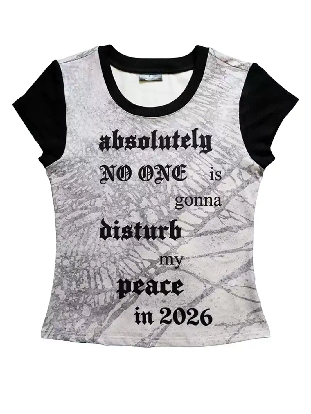 Furchin | Slim Fit Printed Short Sleeve T-Shirt