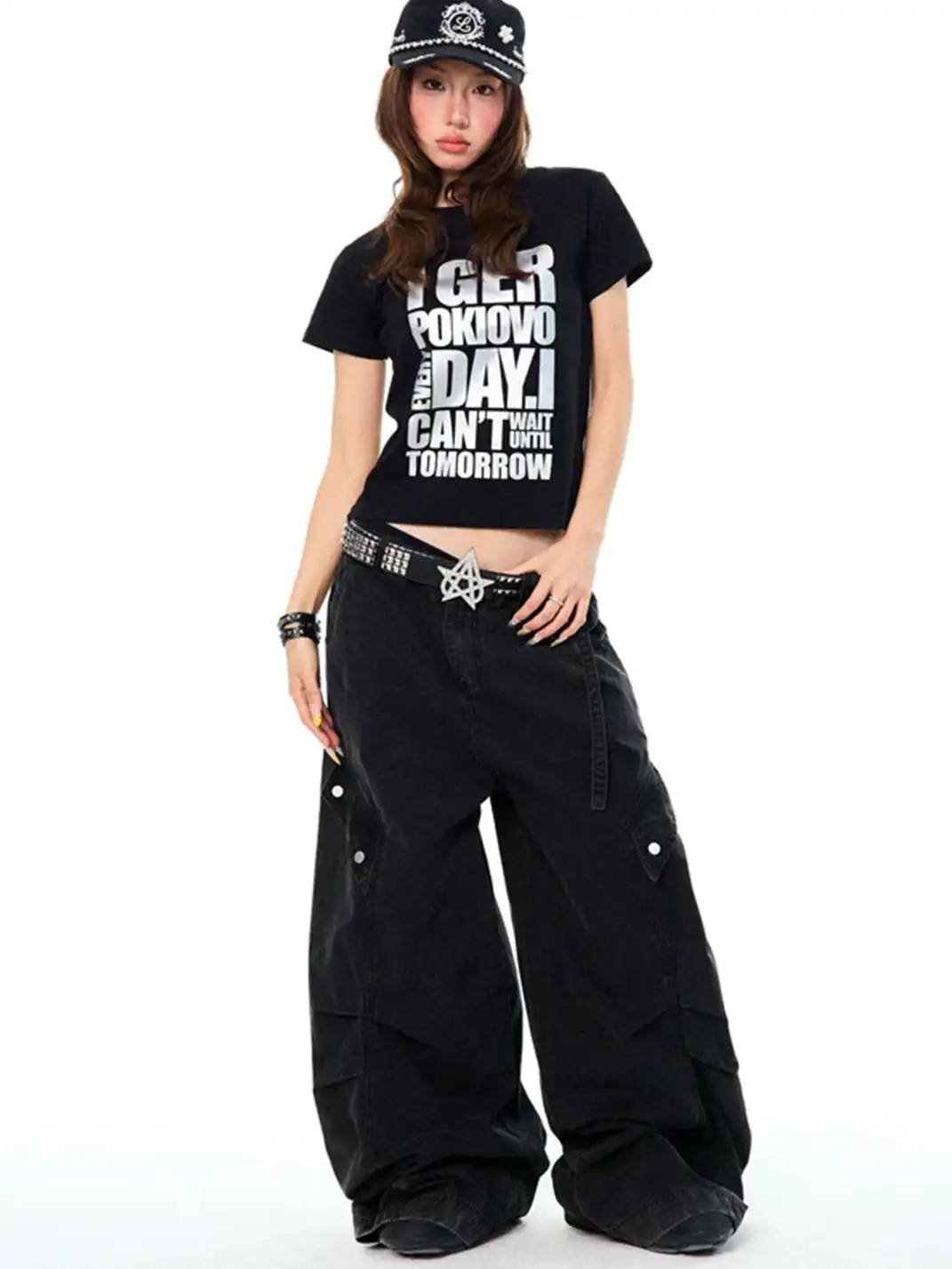 YOUNG STAGE | Vintage Letter Print Short Sleeve T-Shirt