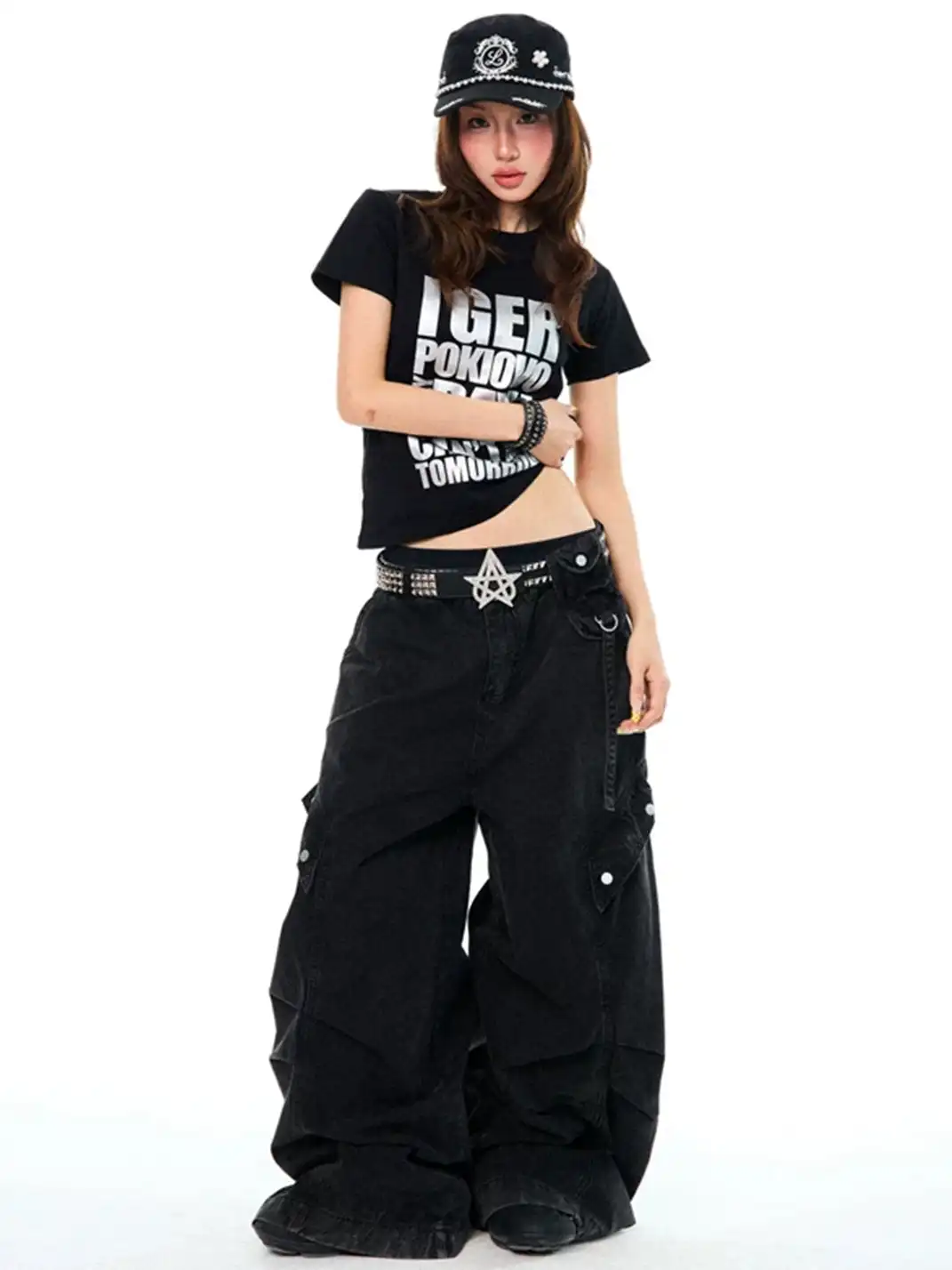 YOUNG STAGE | Vintage Letter Print Short Sleeve T-Shirt
