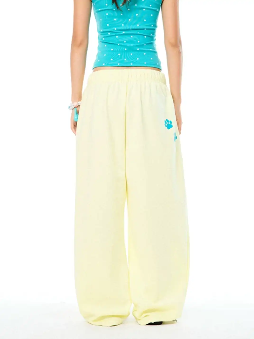 YOUNG STAGE | Letter Print Drawstring Casual Pants