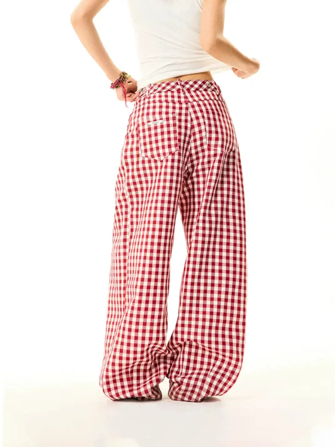 YOUNG STAGE | Sweetheart Plaid Casual Pants
