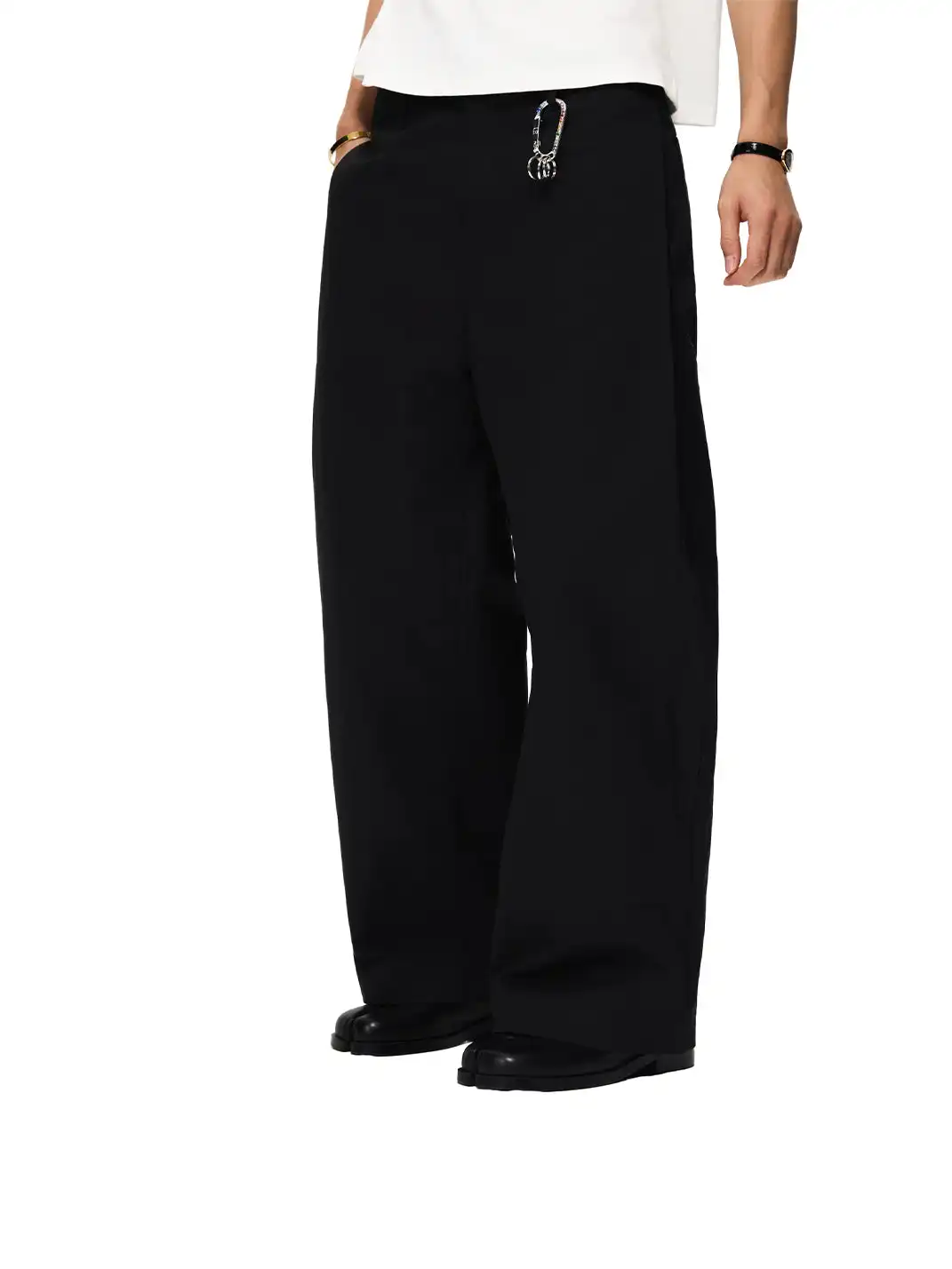 6CRAYON | 3D Side Pleated High Density Long Pants