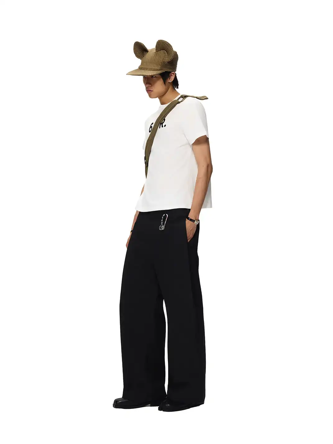 6CRAYON | 3D Side Pleated High Density Long Pants