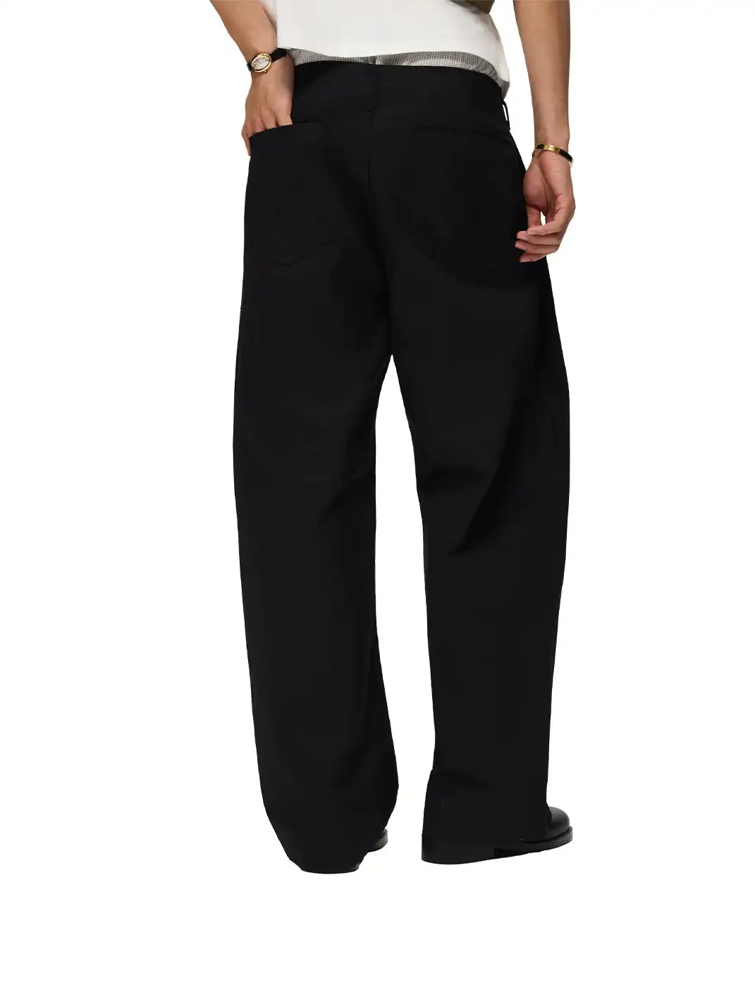 6CRAYON | 3D Side Pleated High Density Long Pants