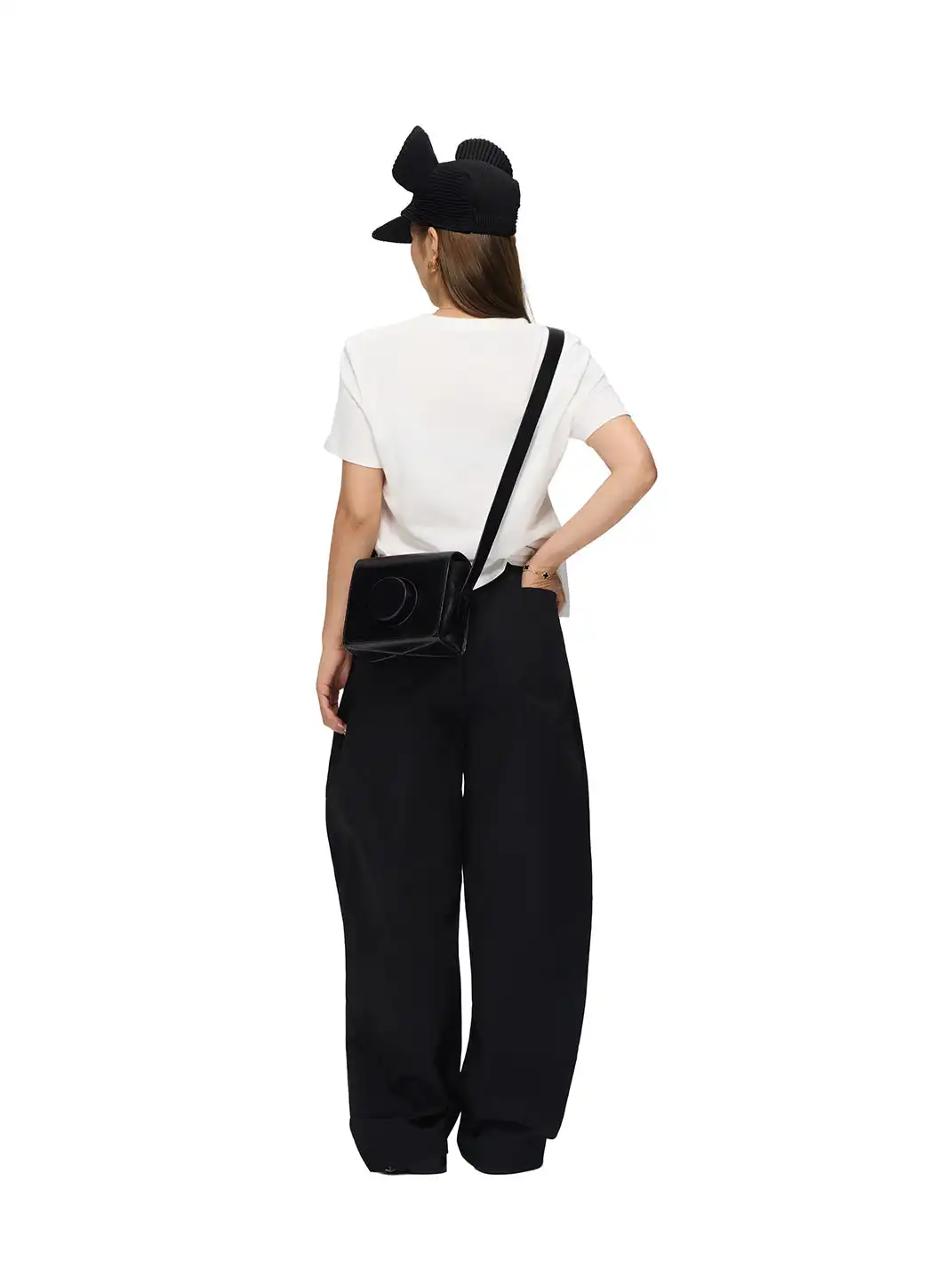 6CRAYON | 3D Side Pleated High Density Long Pants