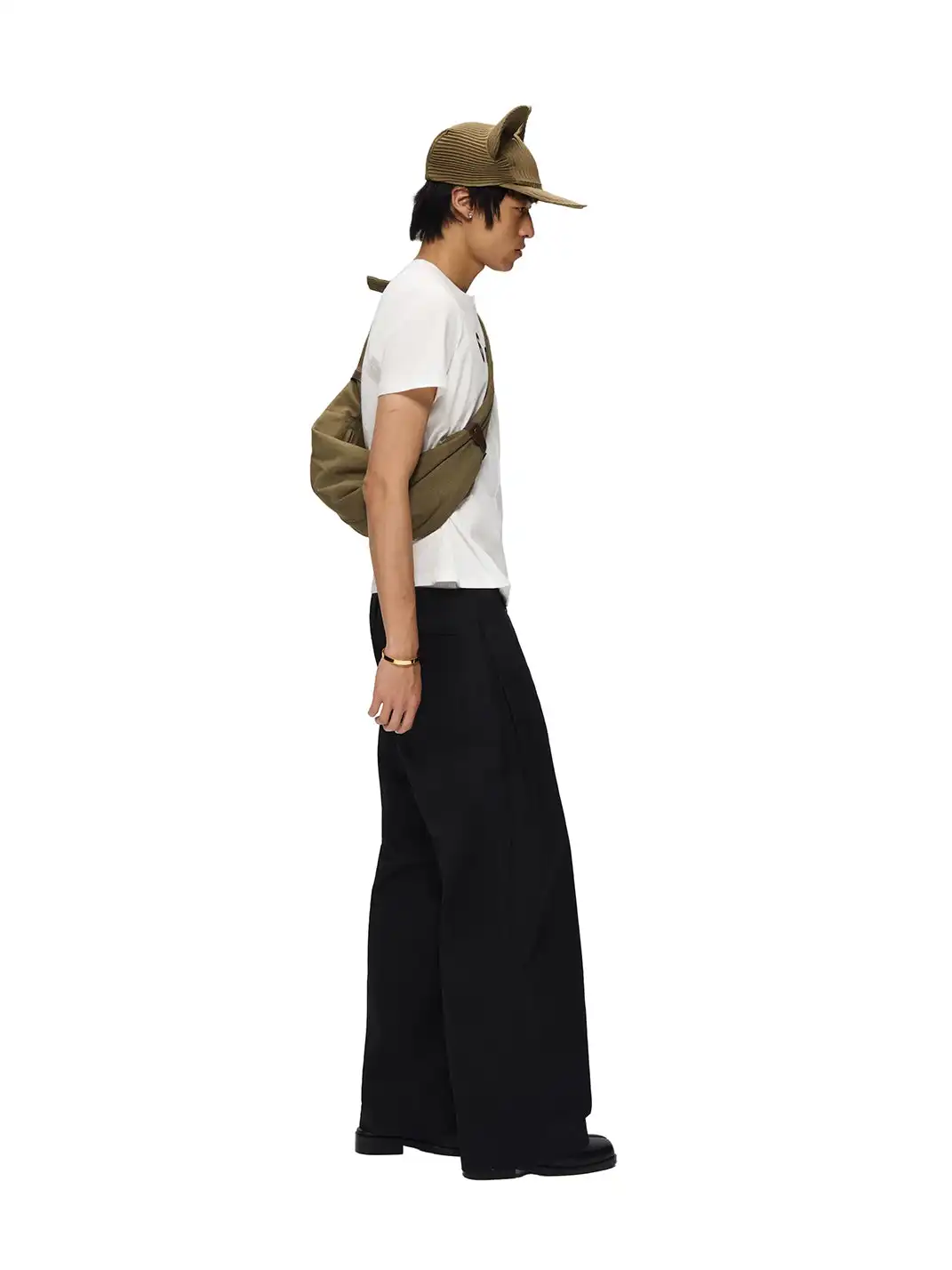 6CRAYON | 3D Side Pleated High Density Long Pants