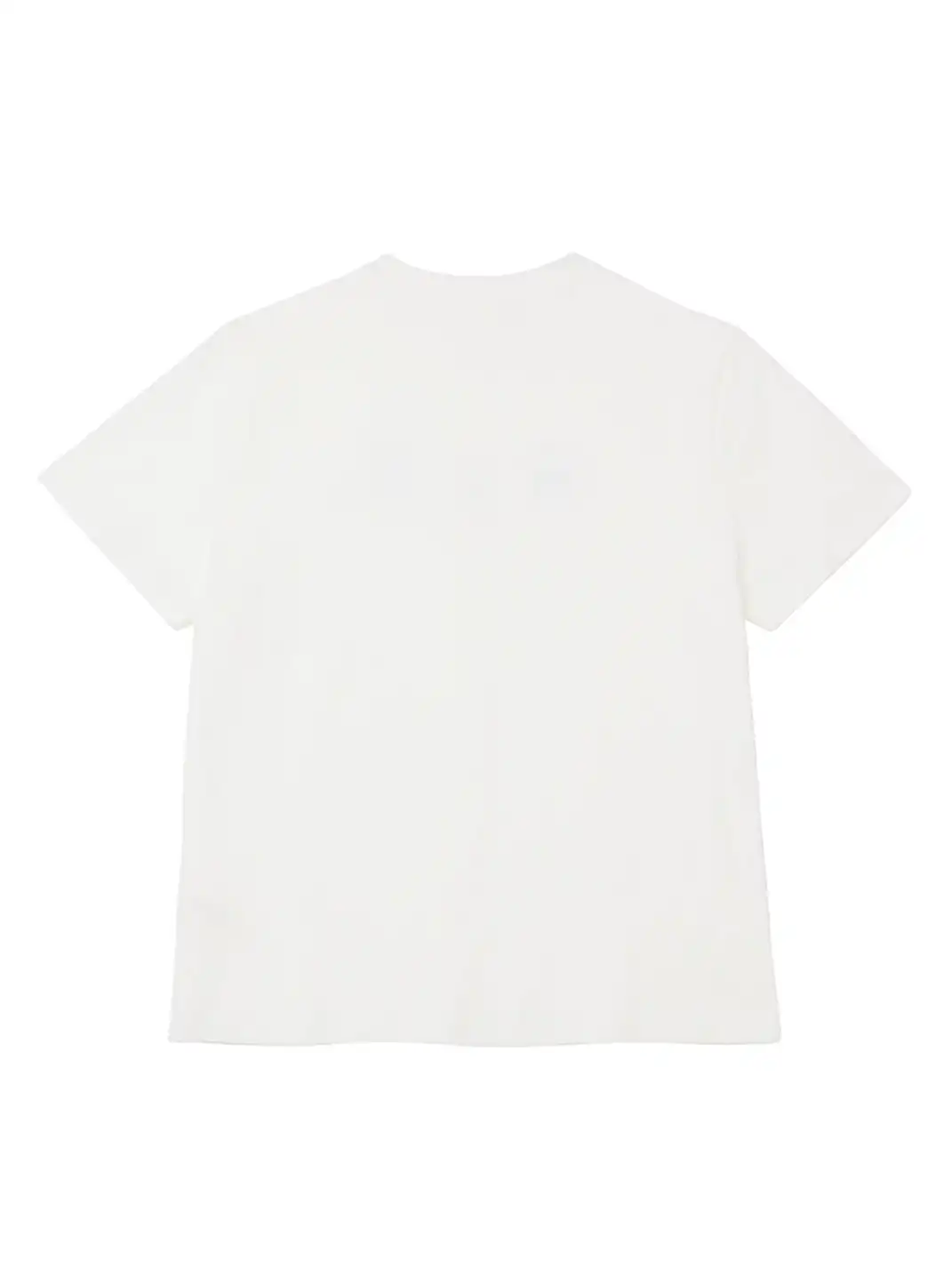 6CRAYON | Staggered Splicing Flocked Print Knit T-Shirt-Red
