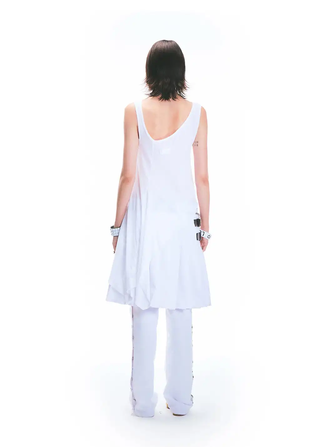 Fruitanari | Printed Irregular Hem Tank Top