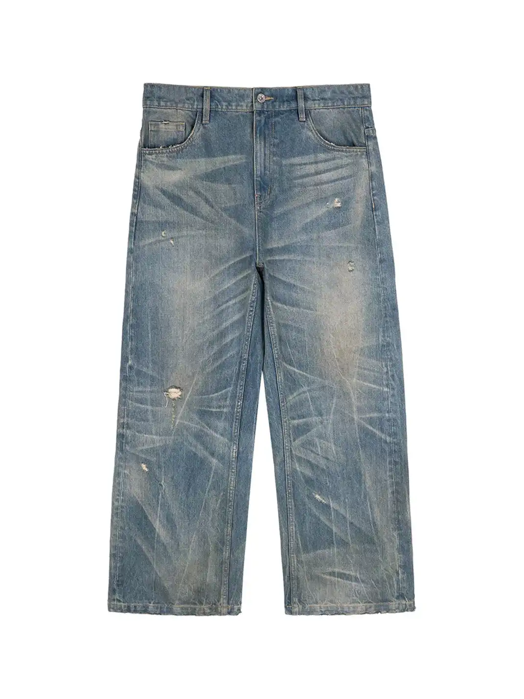 Simple Project | Nevada Washed Blue Straight Jeans