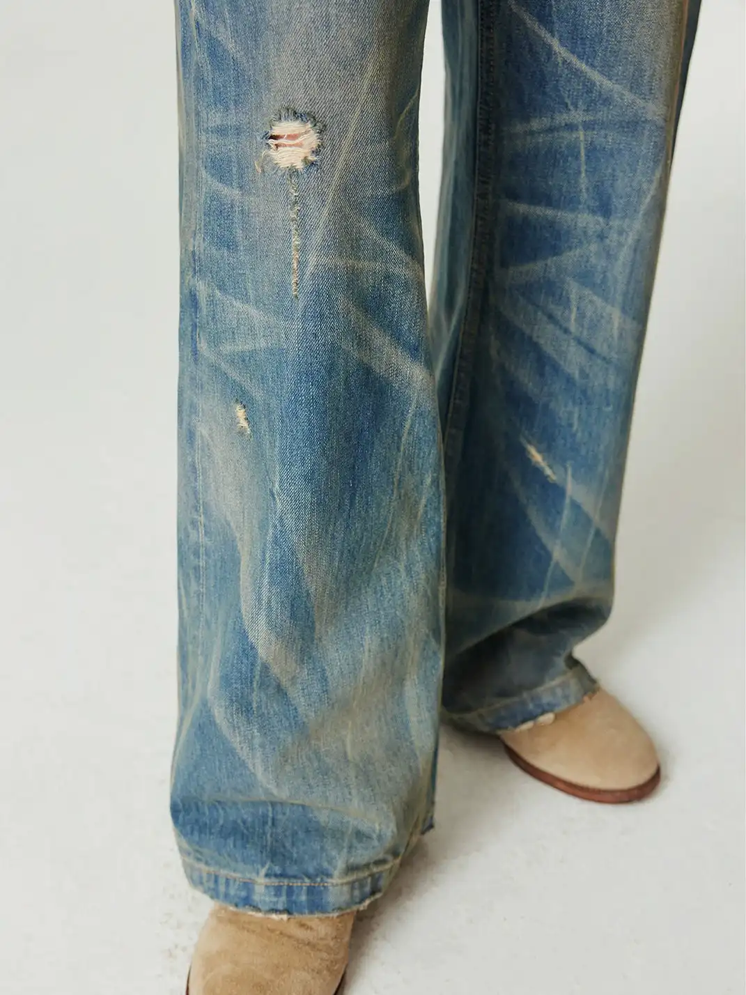 Simple Project | Nevada Washed Blue Straight Jeans