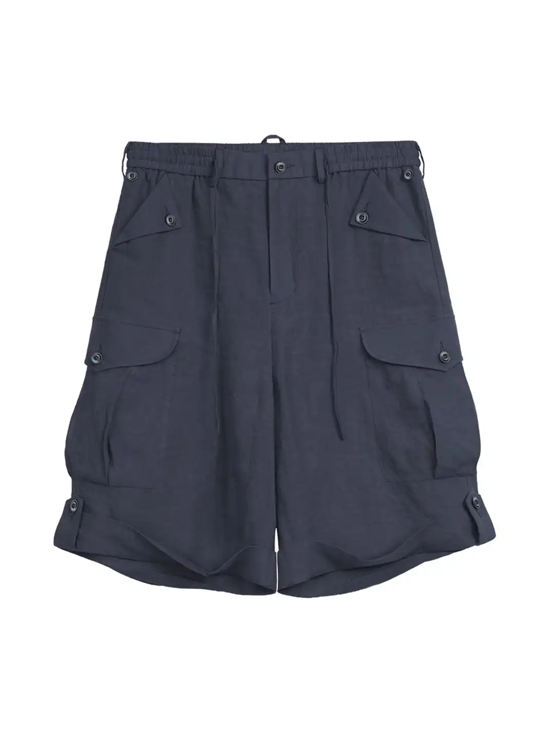 Simple Project | Loose Linen 5-Pocket Cargo Shorts