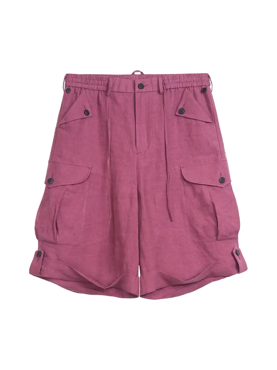 Simple Project | Loose Linen 5-Pocket Cargo Shorts