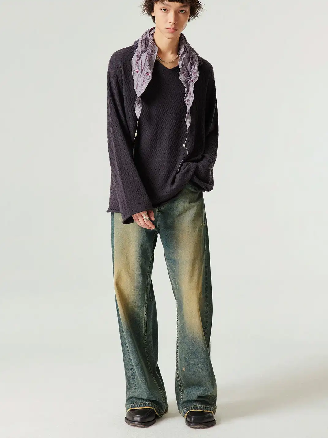 Simple Project | Vintage Washed A-Line Straight Jeans