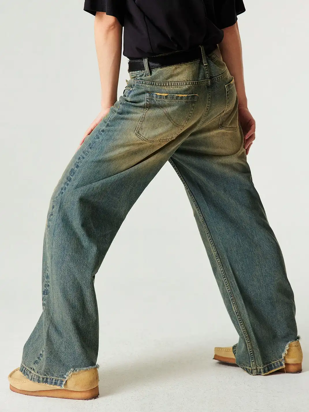 Simple Project | Vintage Washed A-Line Straight Jeans