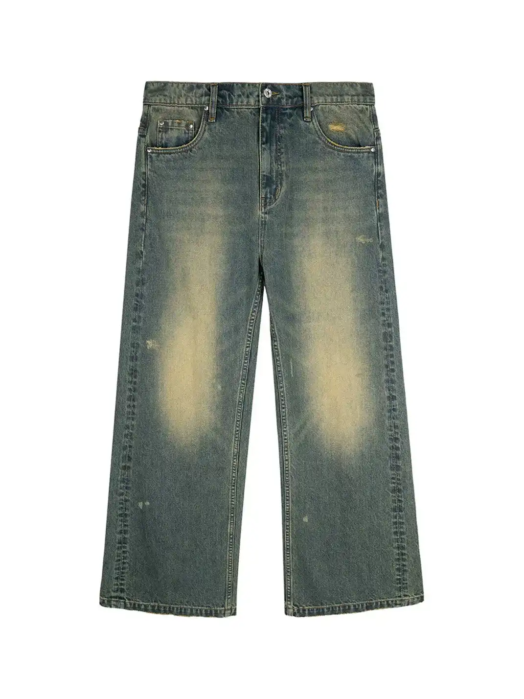 Simple Project | Vintage Washed A-Line Straight Jeans